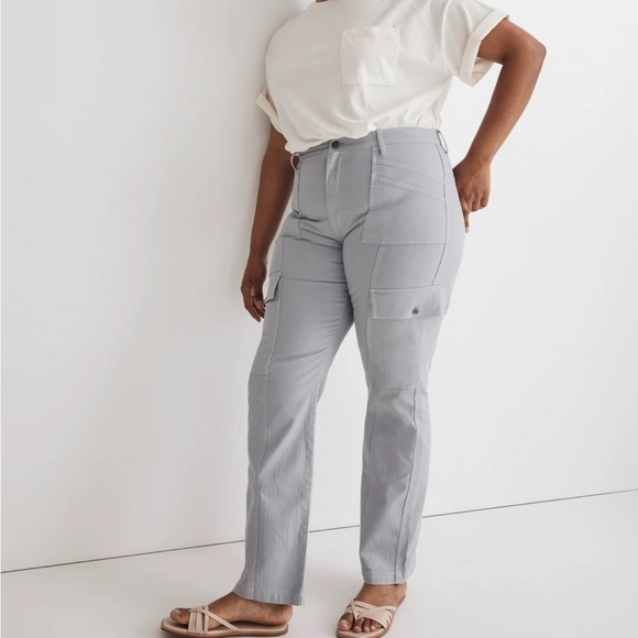 Madewell The Garment-Dyed '90s Straight Cargo Pant in Solstice size 33 NN411 - Picture 1 of 14